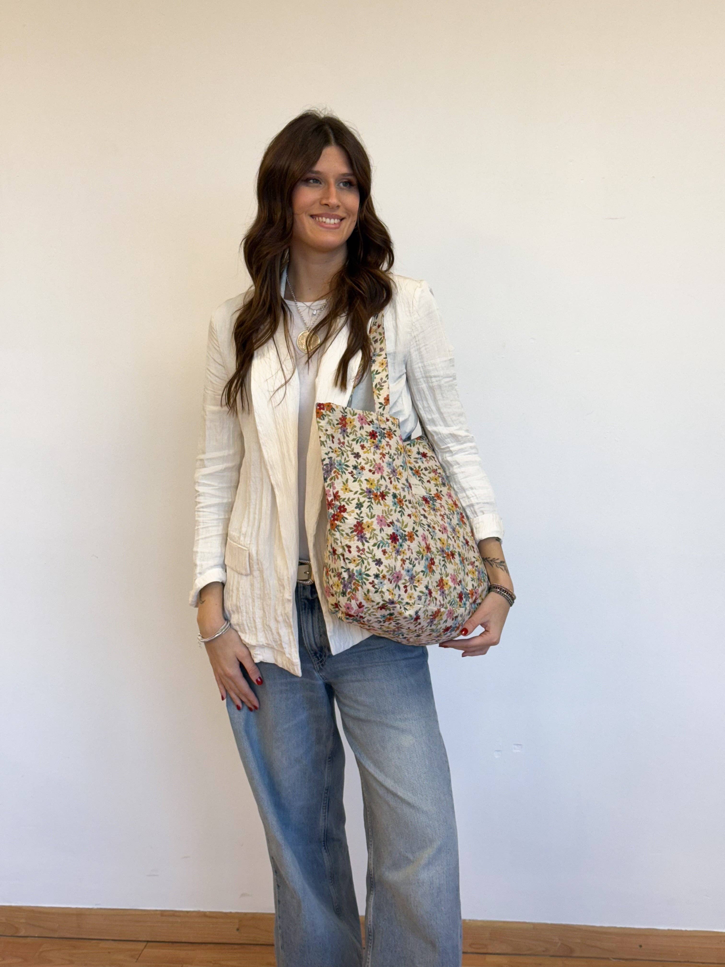 De La Mur Line – Großhandel Lebensmittel-/Einkaufstasche – Schultertasche Shopper BLUM3