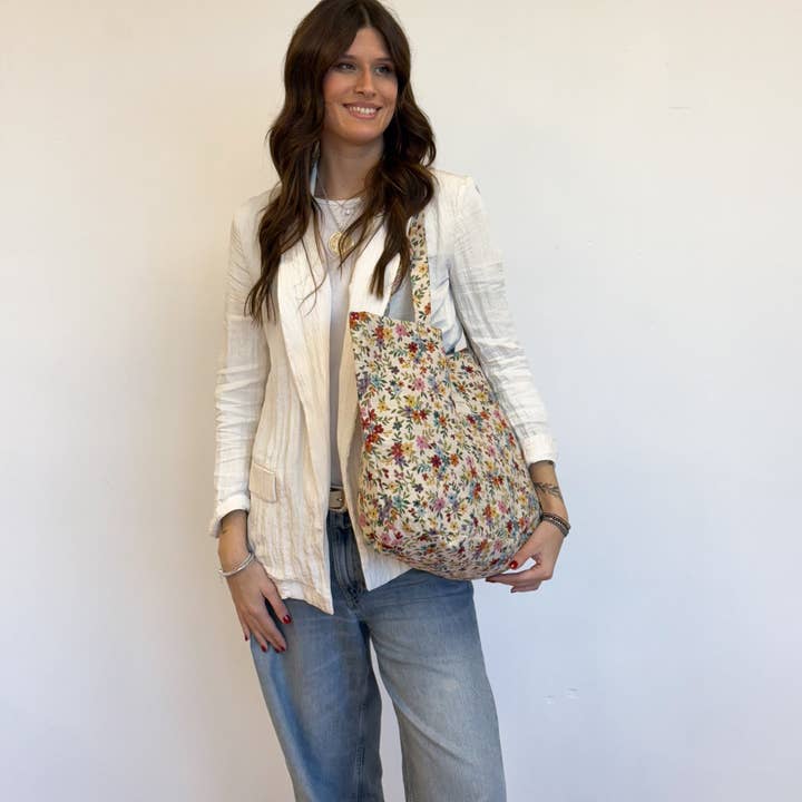 De La Mur Line – Großhandel Lebensmittel-/Einkaufstasche – Schultertasche Shopper BLUM3