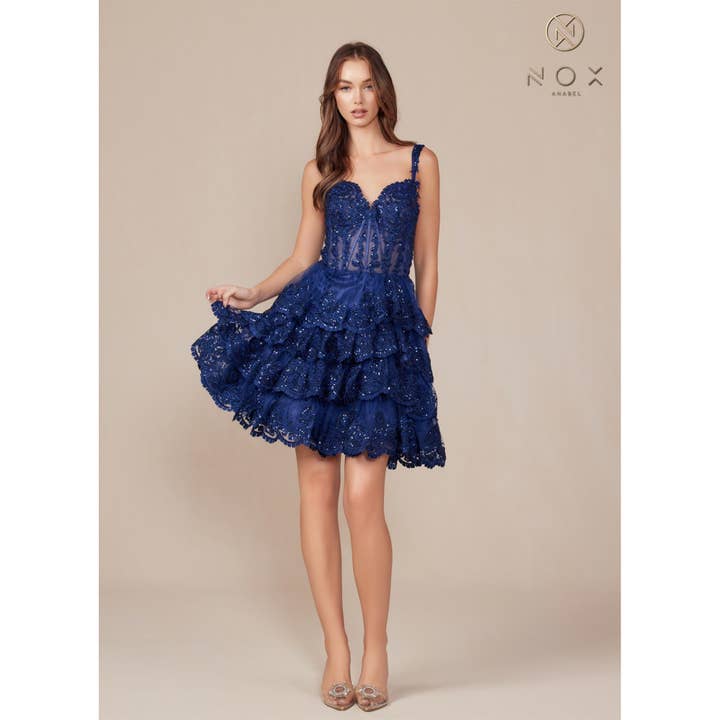 Embroidered Sleeveless Dress R880 for wholesale by Noxanabel