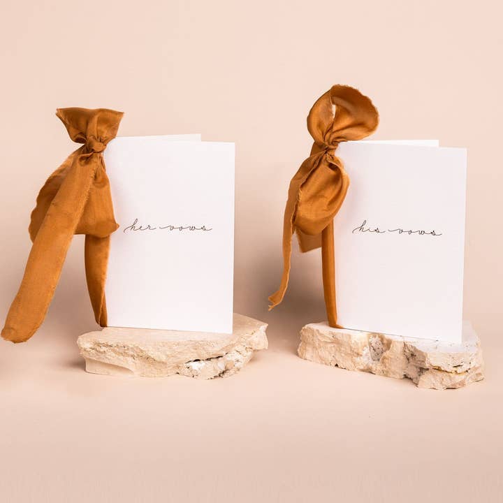 The Whole Bride - Wholesale Wedding card - Vow Cards (Set of 2)4