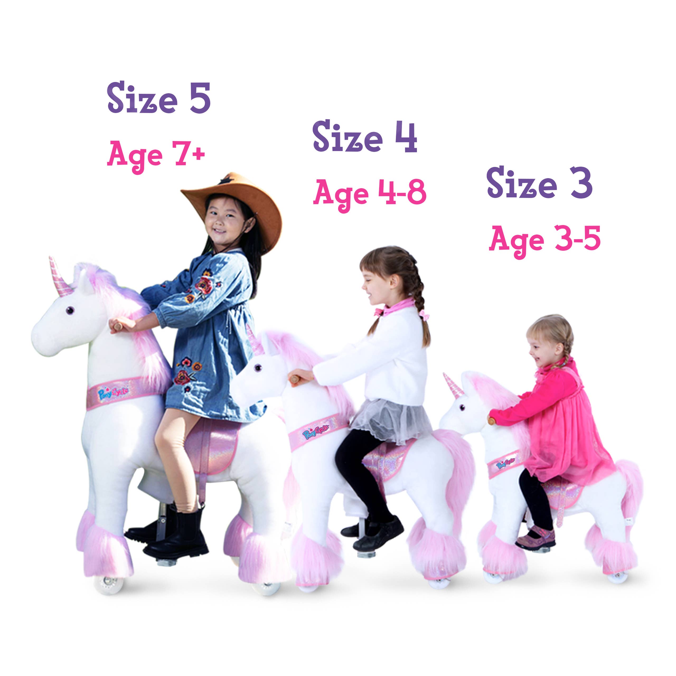 PonyCycle - Vente Cheval à bascule – enfant - PonyCycle Cheval à Bascule Licorne Rose | Jouet à Bascule en Peluche8