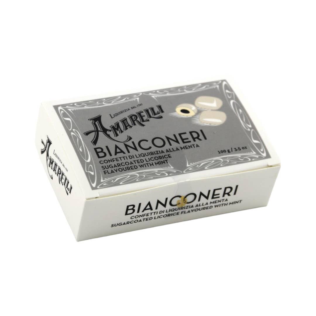 pirotta srl - Wholesale Lozenges/Cough Drops - Amarelli Bianconeri Mint Licorice 100g0