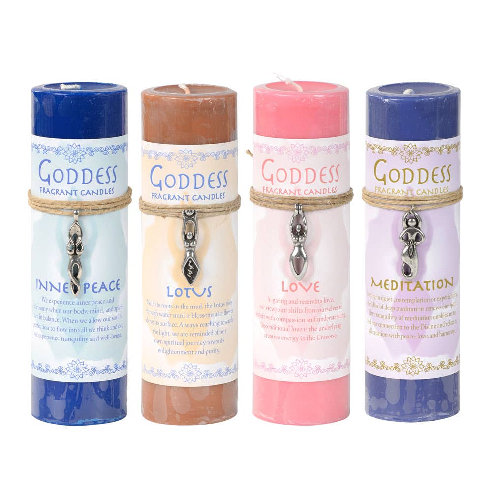 Benjamin International - Wholesale Votive Candle - Goddess Pewter Pendant Candles3