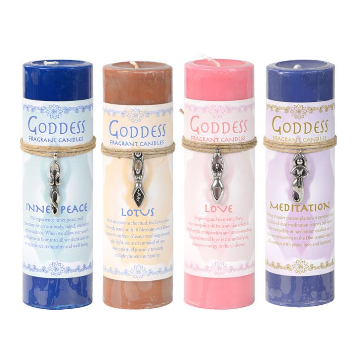 Benjamin International - Vente Bougie votive - Bougies pendentifs déesse en étain3