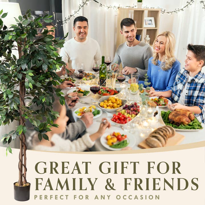 Forever Leaf - Wholesale Artificial Plant - 6-Ft Artificial Ficus Tree - Office Plant5
