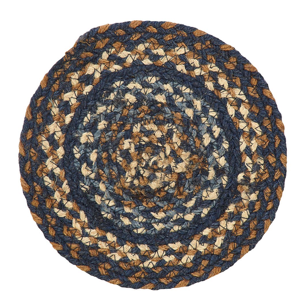 IHF HOME DECOR/IHF RUGS - Wholesale Area Rug - Denim Braided Jute Area Rug & Tabletop Collect BR-28711