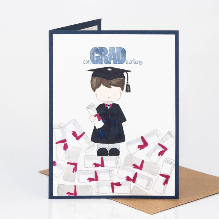 ConGRADulations Graduation Boy Card for wholesale by Andoria Paper