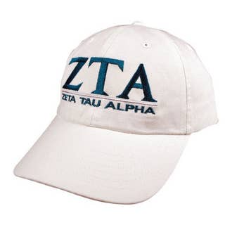 Zeta Tau Alpha Sorority Line Hat for wholesale by wholesalegreek