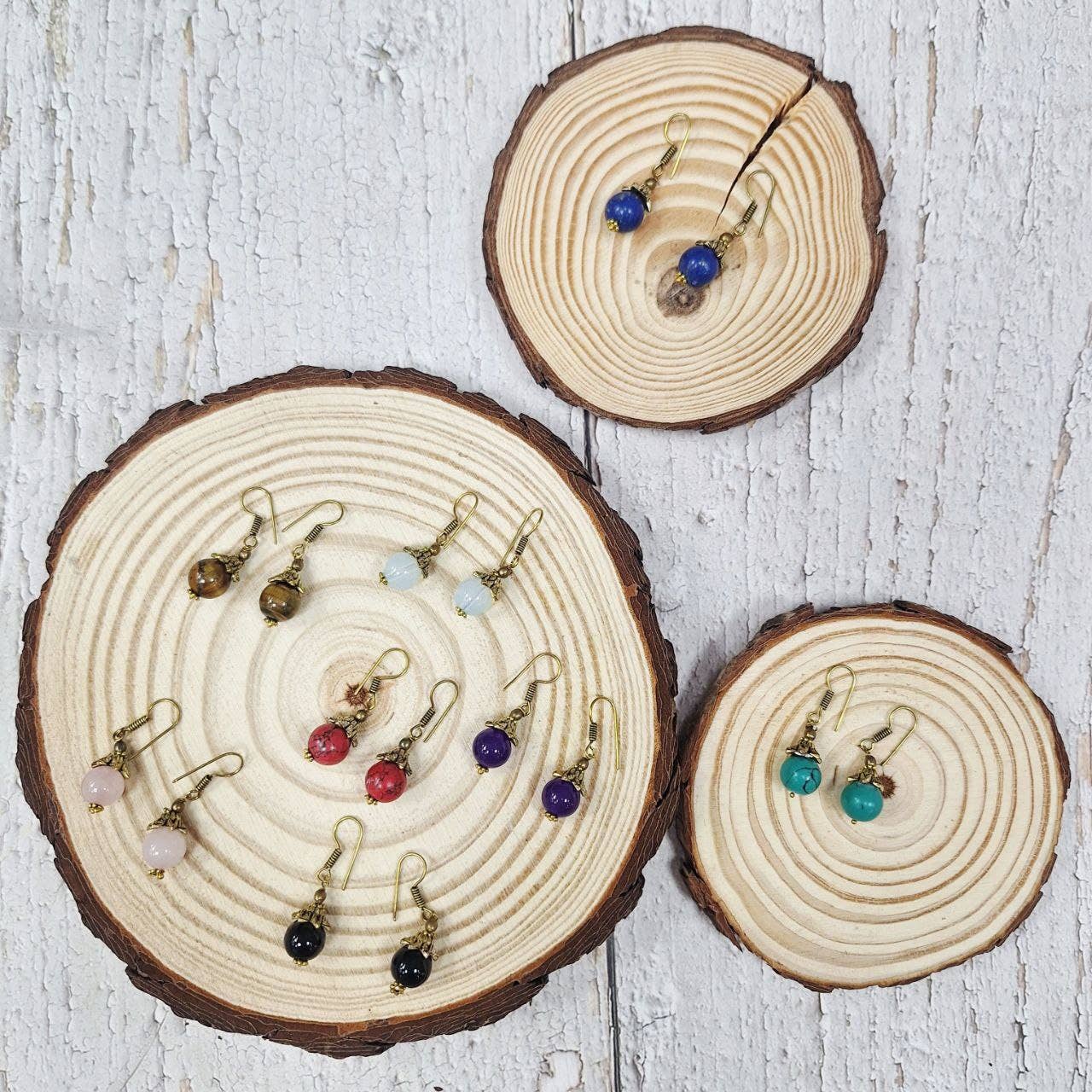 Hecho a mano - Wholesale Dangle Earrings - Double ball earring0