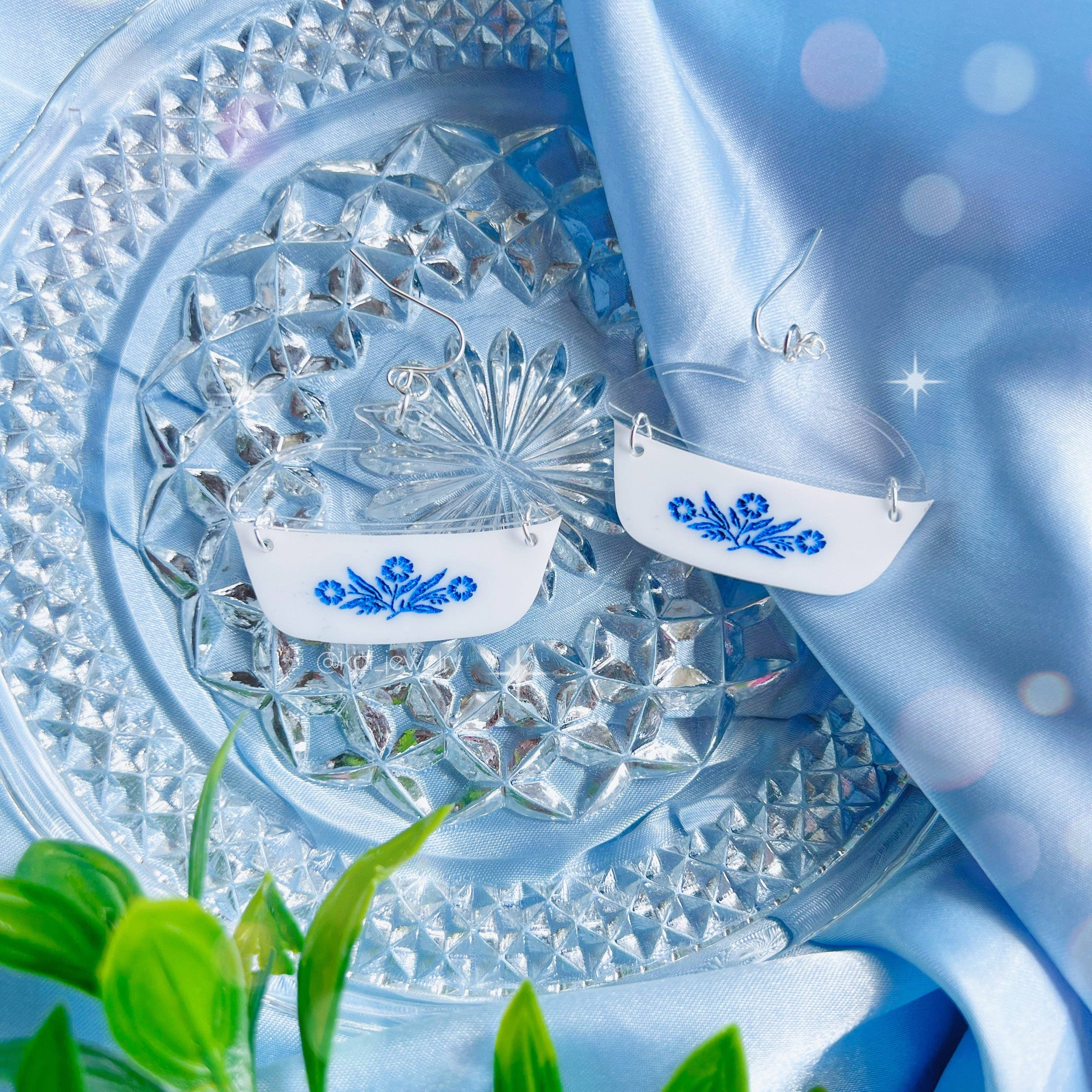 KGF Studios - Wholesale Dangle Earrings - Corningware Dish Handmade Acrylic Earrings & Keychains1