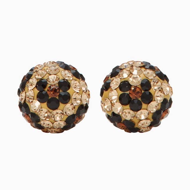 8mm Leopard Sparkle Ball™ Stud Earrings for wholesale by Hillberg & Berk