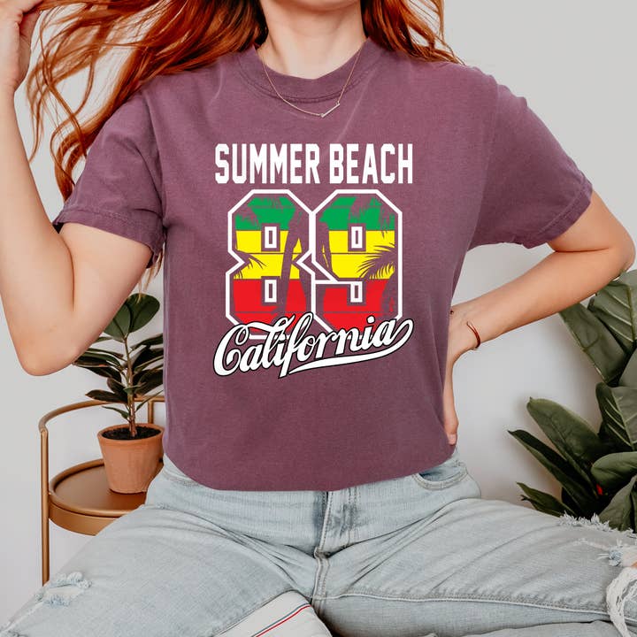 T-shirt de Verão unissex Summer Beach por atacado de Emogifts