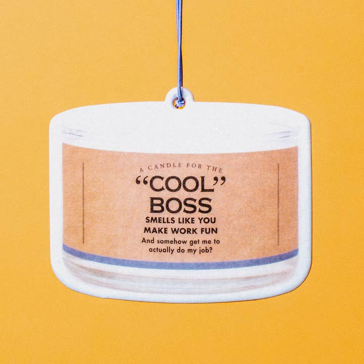 Le désodorisant d'air "Cool" Boss | Désodorisant de voiture amusant pour la vente par Whiskey River Soap Co.