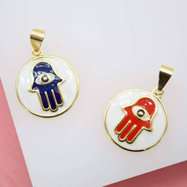 18K Gold Filled Hamsa Hand Pendant for wholesale by MIA Jewelry