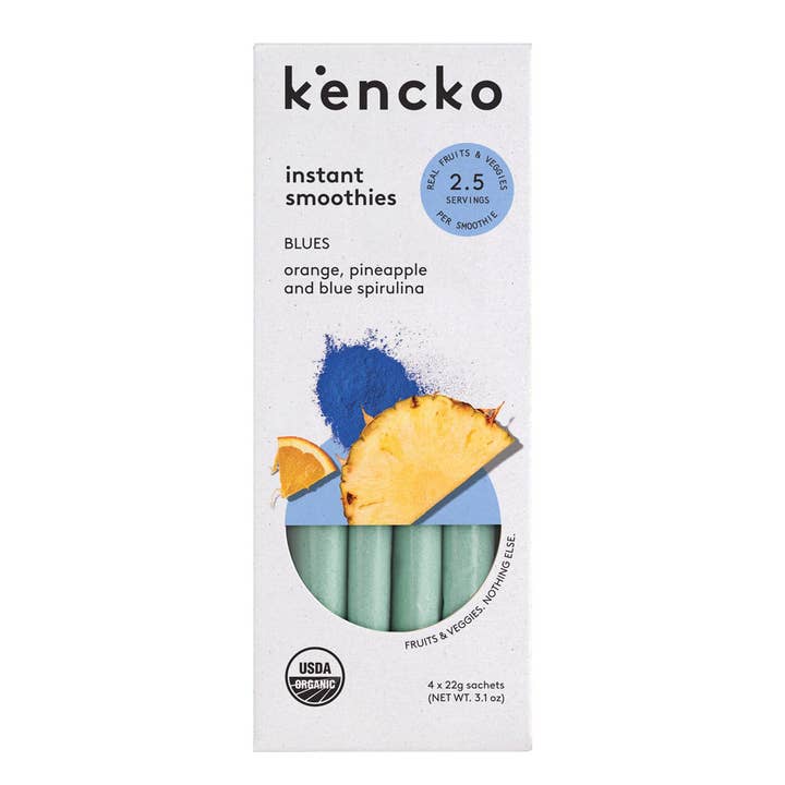 kencko - Wholesale Powdered Health Drink - Blues Organic Fruit & Veggie Smoothie Mix (4 smoothies)