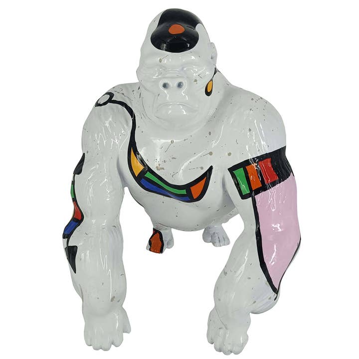GORILA MIRÓ - Handmålad konstfigur för wholesale av JULIARTE