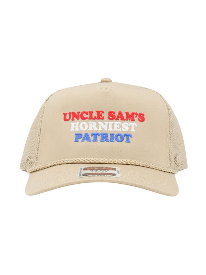 Uncle Sam's Hrniest Patriot | Funny American 4th Holiday Cap for wholesale by The Brim Reapers