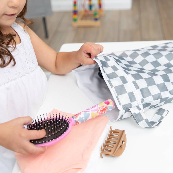 Bumkins - Wholesale Wet Bag - Kids & Baby - Wet/Dry Bag: Charcoal Check7