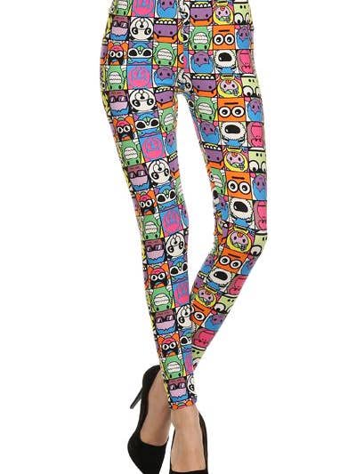 Sueded Funny Day Legging for wholesale by Flirty & Femme