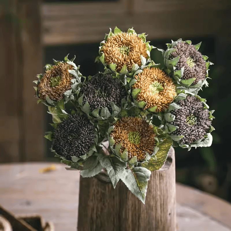 Rustic Reach - Wholesale Artificial Flowers - Artificial Small Head Sunflower Stem 23.6" Tall7