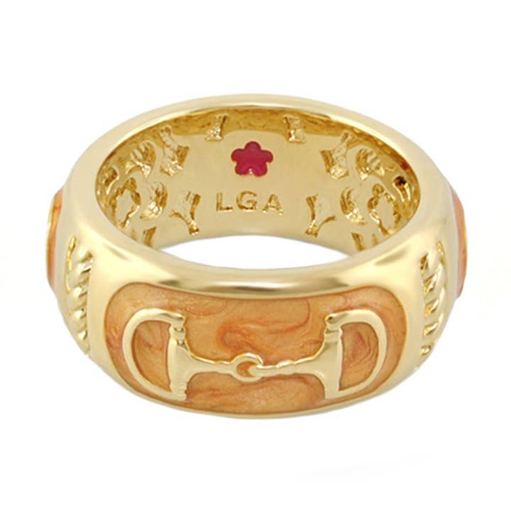 Equestrian Stirrup Ring for wholesale by Lauren G Adams