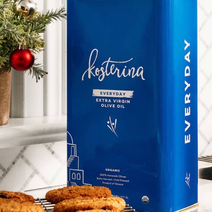Kosterina - Wholesale Olive Oil - Organic Everyday Extra Virgin Olive Oil Tin (3L)