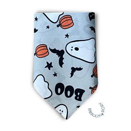 BOO Ghost Dog Bandana for wholesale by Briggs & Rory