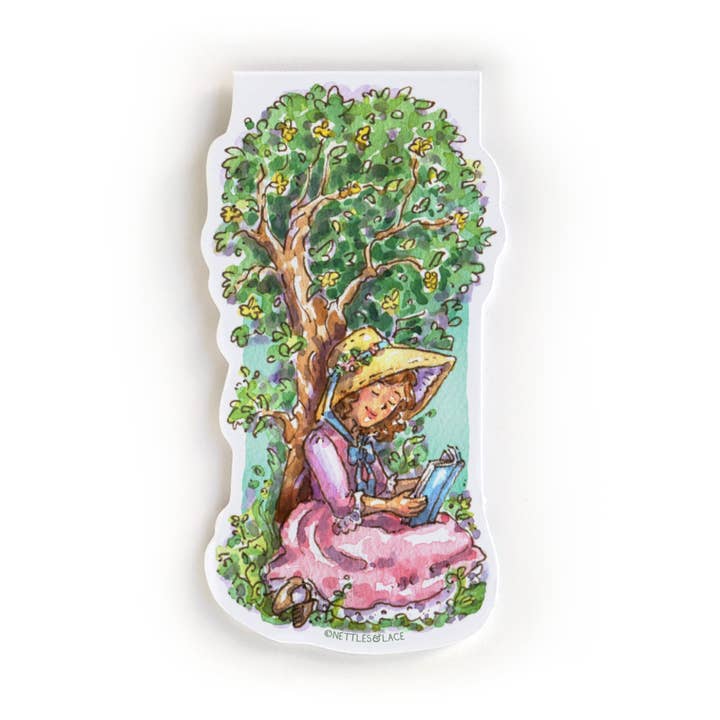 Marcador de Livro Magnético Árvore de Leitura Livro de Aquarela Fantasioso por atacado de Nettles & Lace Paper Co.