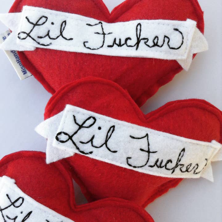 Miso Handmade - Wholesale Pet Toy - Cat - Bad Ass / Lil Fucker Catnip Heart Toy