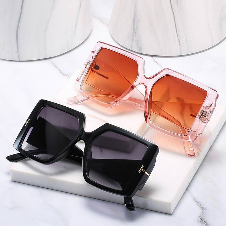 ACCITY - Wholesale Sunglasses - Women's - OVERSIZED SQUARE T-SHAPED SUNGLASSES FOR UNISEX_CWASG0251