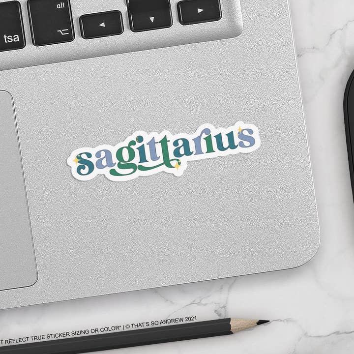 That’s So Andrew - Vente Autocollant - Autocollants rétro en vinyle Zodiac1