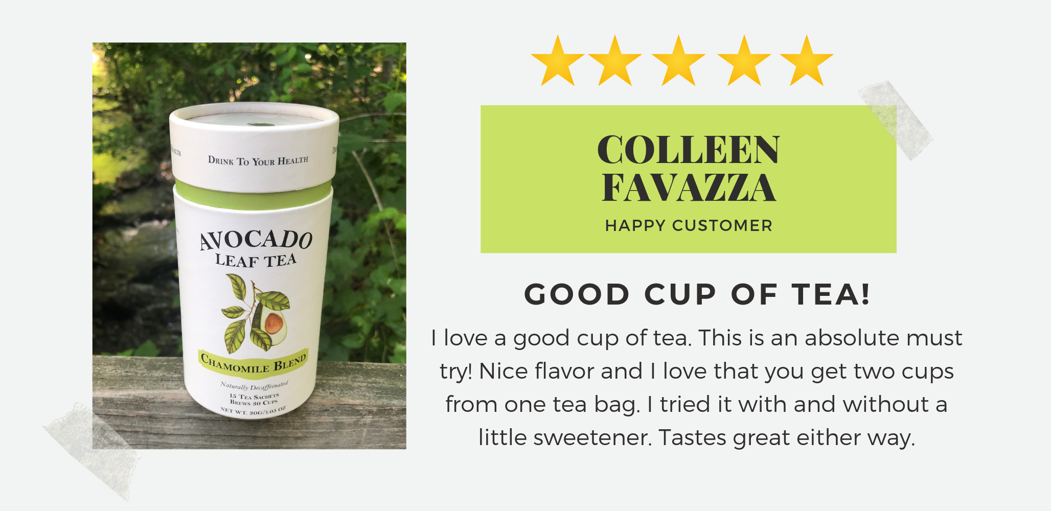 Avocado Tea Co. - Wholesale Health/Detox Tea - Avocado Leaf Chamomile Blend - Case of 6 Canisters7