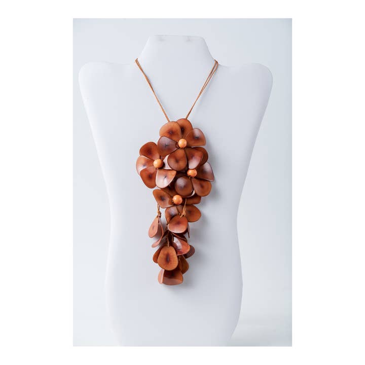 TaguArtsy - Wholesale Pendant/Charm Necklace - Holly Pendant Flower Tagua Necklace4