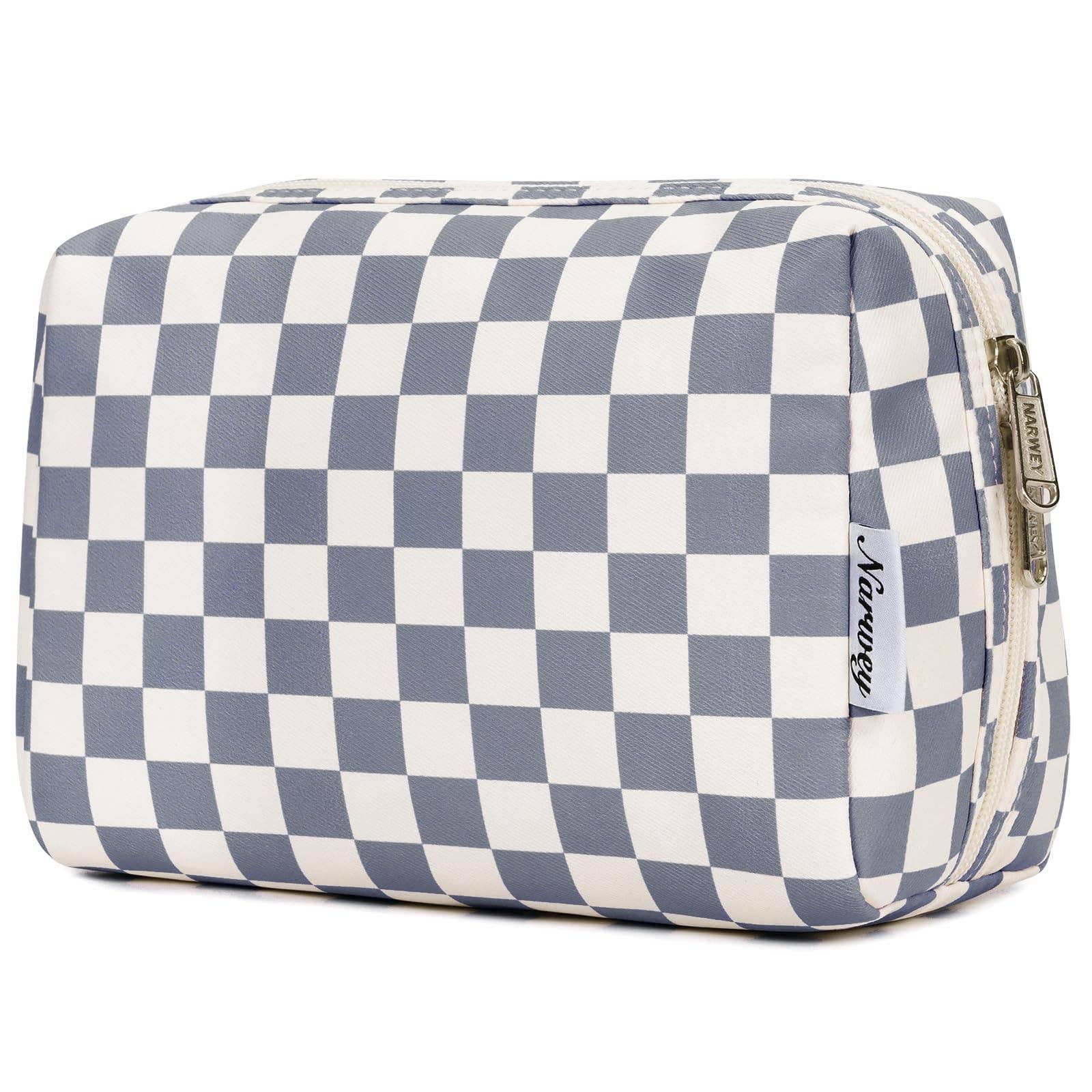 wandf - Wholesale Makeup/Cosmetic Bag - Checkered Makeup Bag Travel Cosmetic Bag Organizer Toiletry21