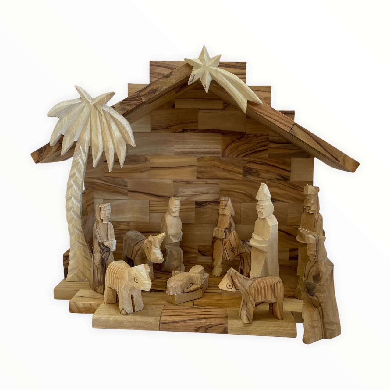 Holy Land Imports - Vente Crèche de Noël - Crèche pour enfants avec étable 0