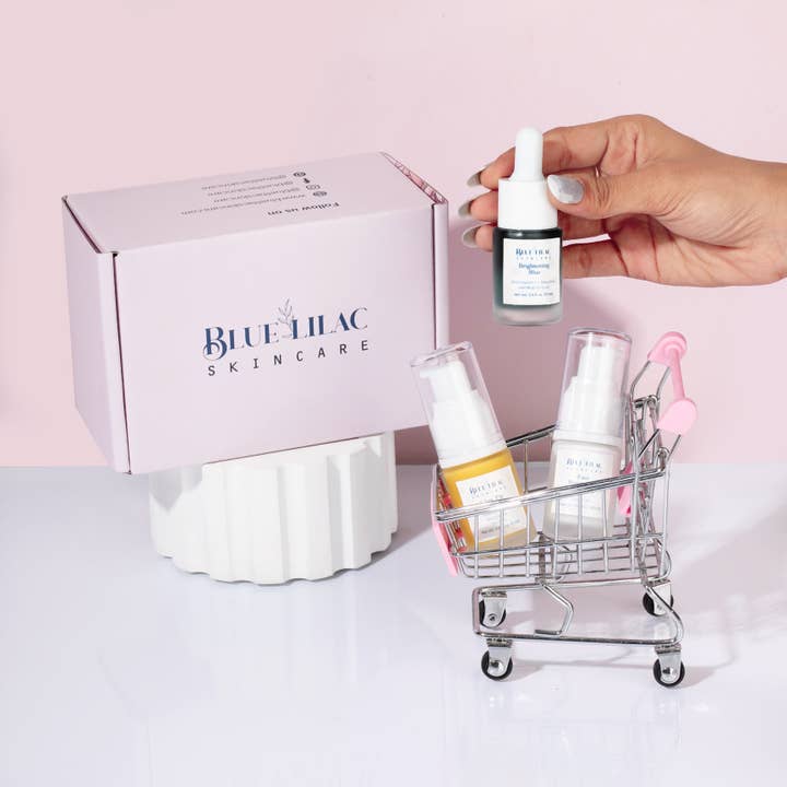 Blue Lilac Skincare - Wholesale Facial Care Set/Kit - GLOW KIT - Gift Box7