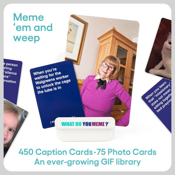 What Do You Meme - Wholesale Card Game - What Do You Meme?® Gif Edition, The Essential Adult Party Game for Meme Lovers Now with Refreshed Content3