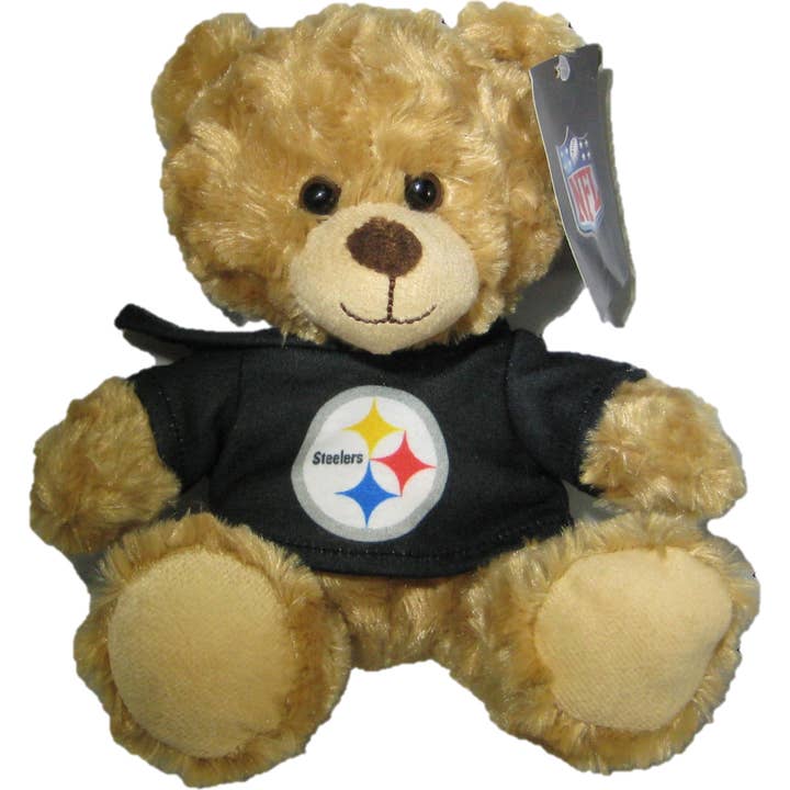 NFL Pittsburgh Steelers 9" Rally Man Hoodie Bear for wholesale by Gulf Coast Sales