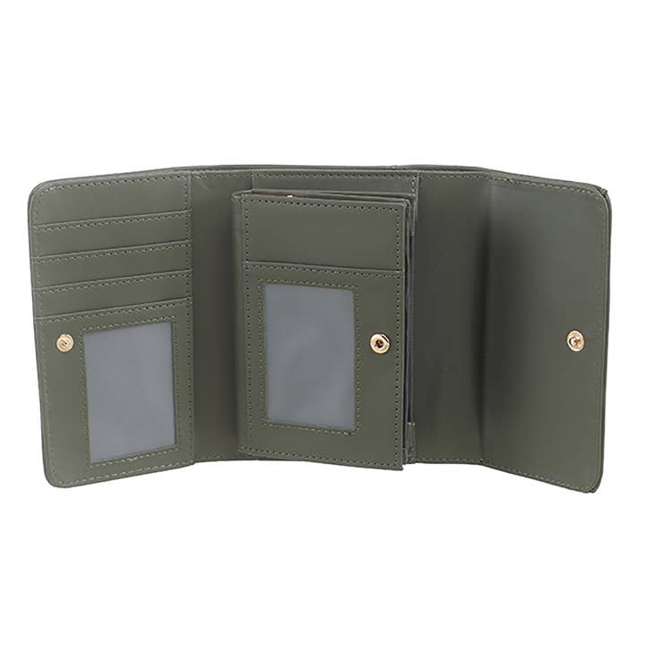 Bessie London - Venta al por mayor Cartera - Mujer - MONEDERO DE CHAROL BESSIE CON SOLAPA PEQUEÑA