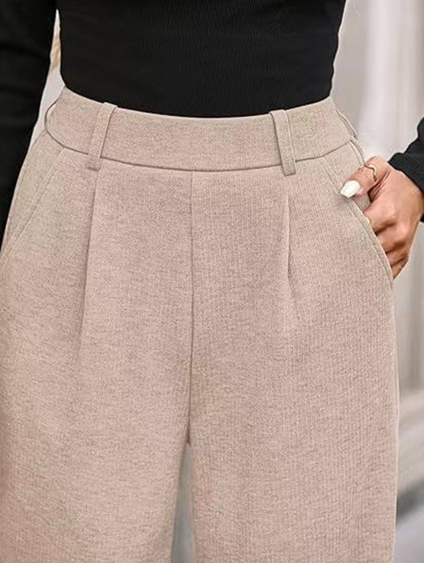 Lovenne - Wholesale Pants - Women's - Versatile solid color straight wide-leg pants30