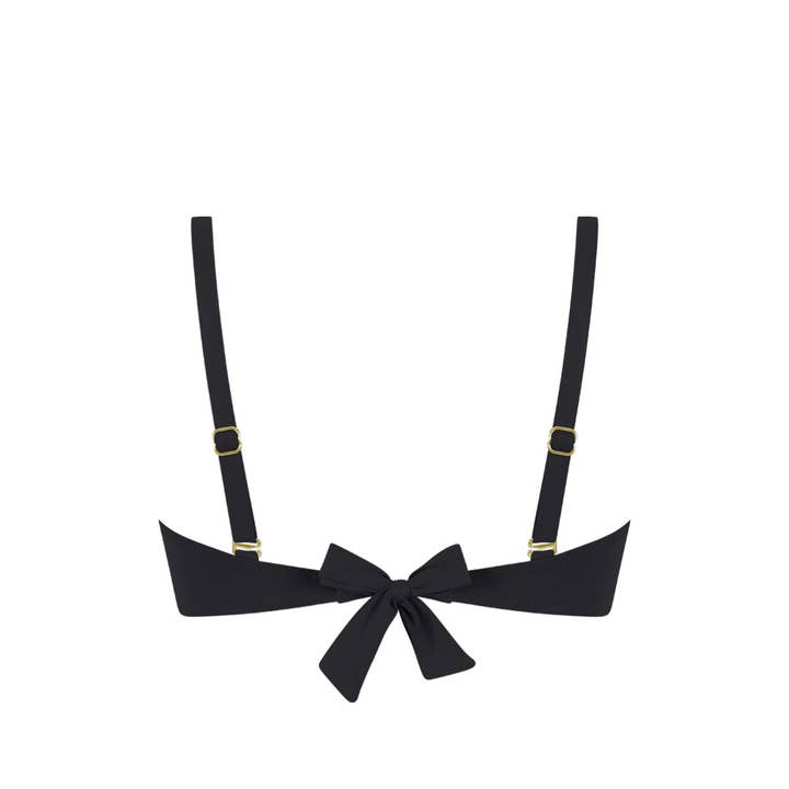 Black Chlamys Varia Minimizer Bikini Top Special Size-Black for wholesale on Faire