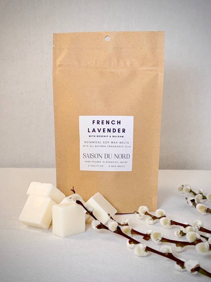 French Lavender Soy Wax Melts for wholesale by Saison Du Nord Candles