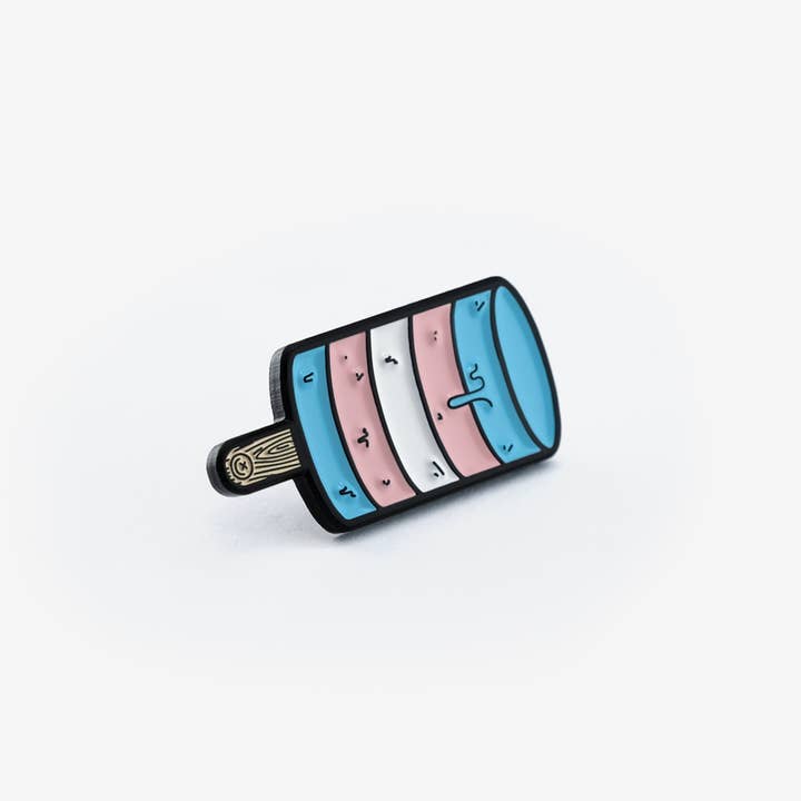 Happy Impulse - Wholesale Lapel Pin/Button - Scream for Transgender Visibility - Enamel Pin3