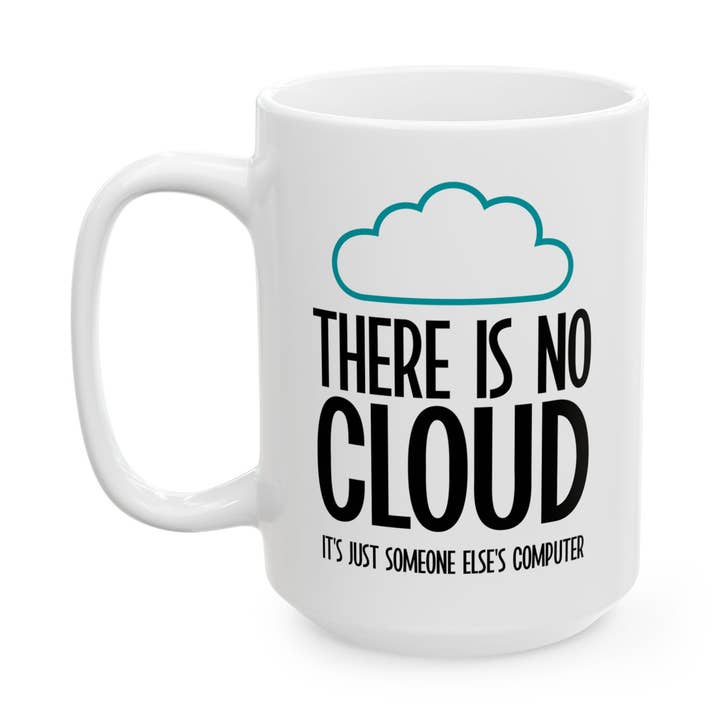 Laughable Printables - Wholesale Coffee Mug - There is No Cloud Mug, Funny Tech Joke Gift for IT Pro1
