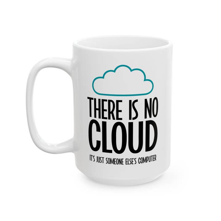 Laughable Printables – wholesale Coffee mug – There is No Cloud Mug, Funny Tech Joke Gift for IT Pro