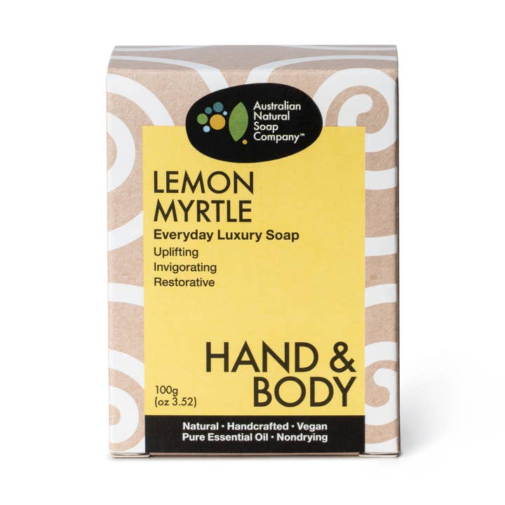 Lemon Myrtle Hand & Body Soap 100g | Australian Natural Soap for wholesale by Australian Natural Soap Company