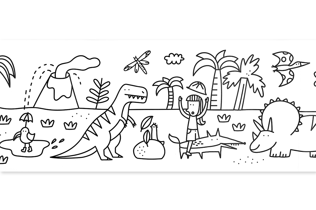 Edicare Editora, Lda. - Vente Livre de coloriage et d'activités pour enfants et bébés - Déroule - Dinosaures3