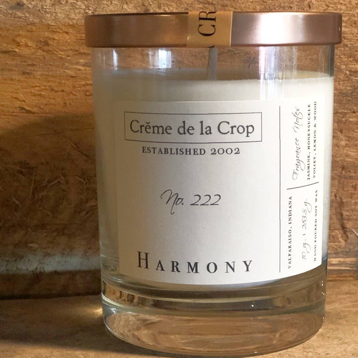 VIAI Beauty - Wholesale Jar/Filled Candle - CREME DE LA CROP Soy Candle - Harmony (Honeysuckle)2