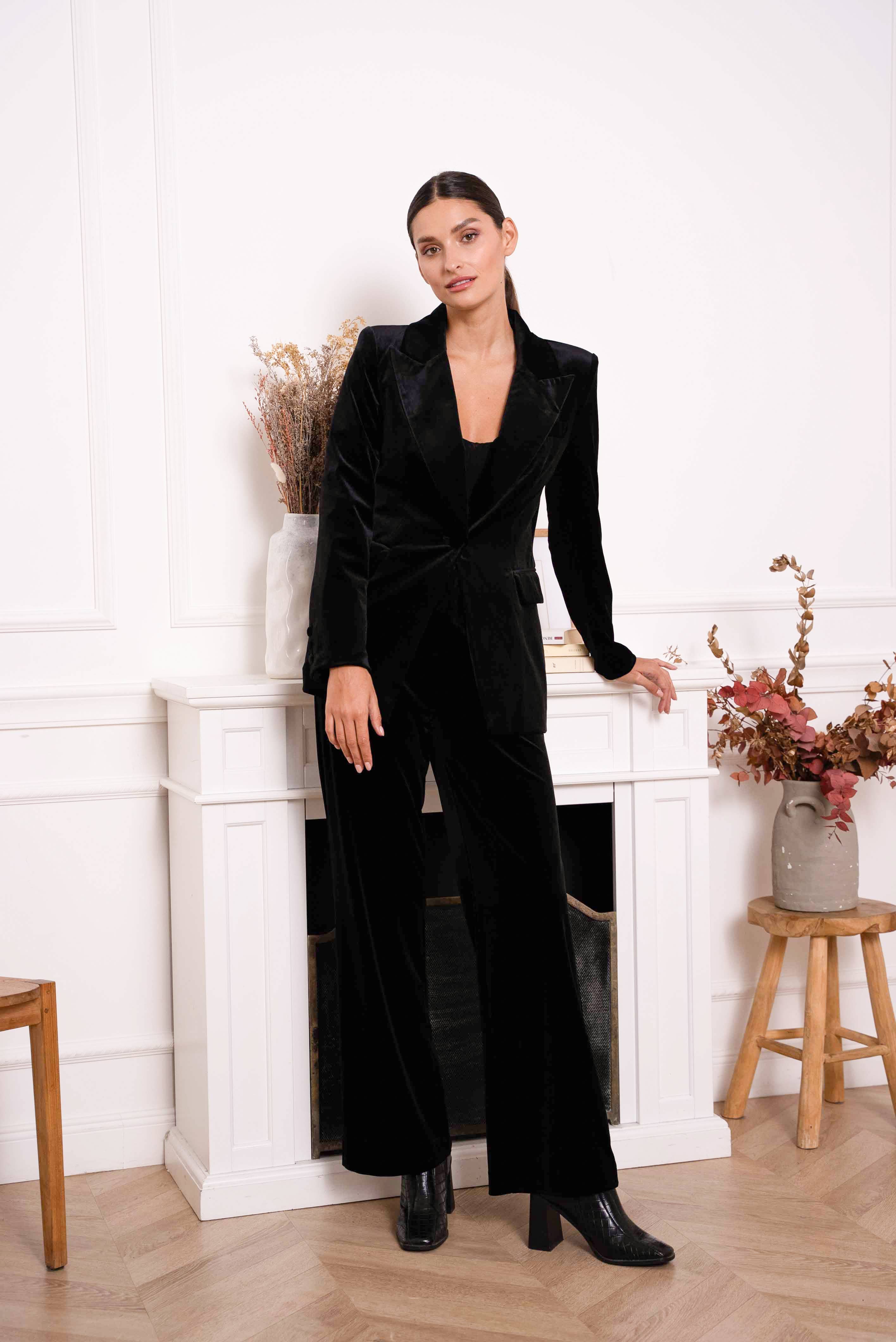 Attentif Paris - Vente Pantalon – femme - Pantalon Velours coupe droite1