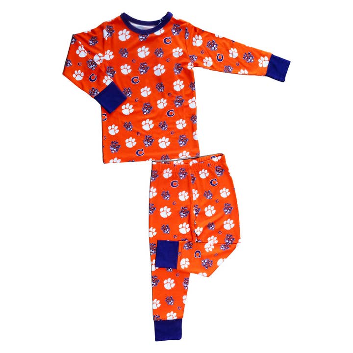 Tailgate Tikes - Wholesale Sleepwear Set - Kids - Clemson Tigers Two-Piece Pajama Set3